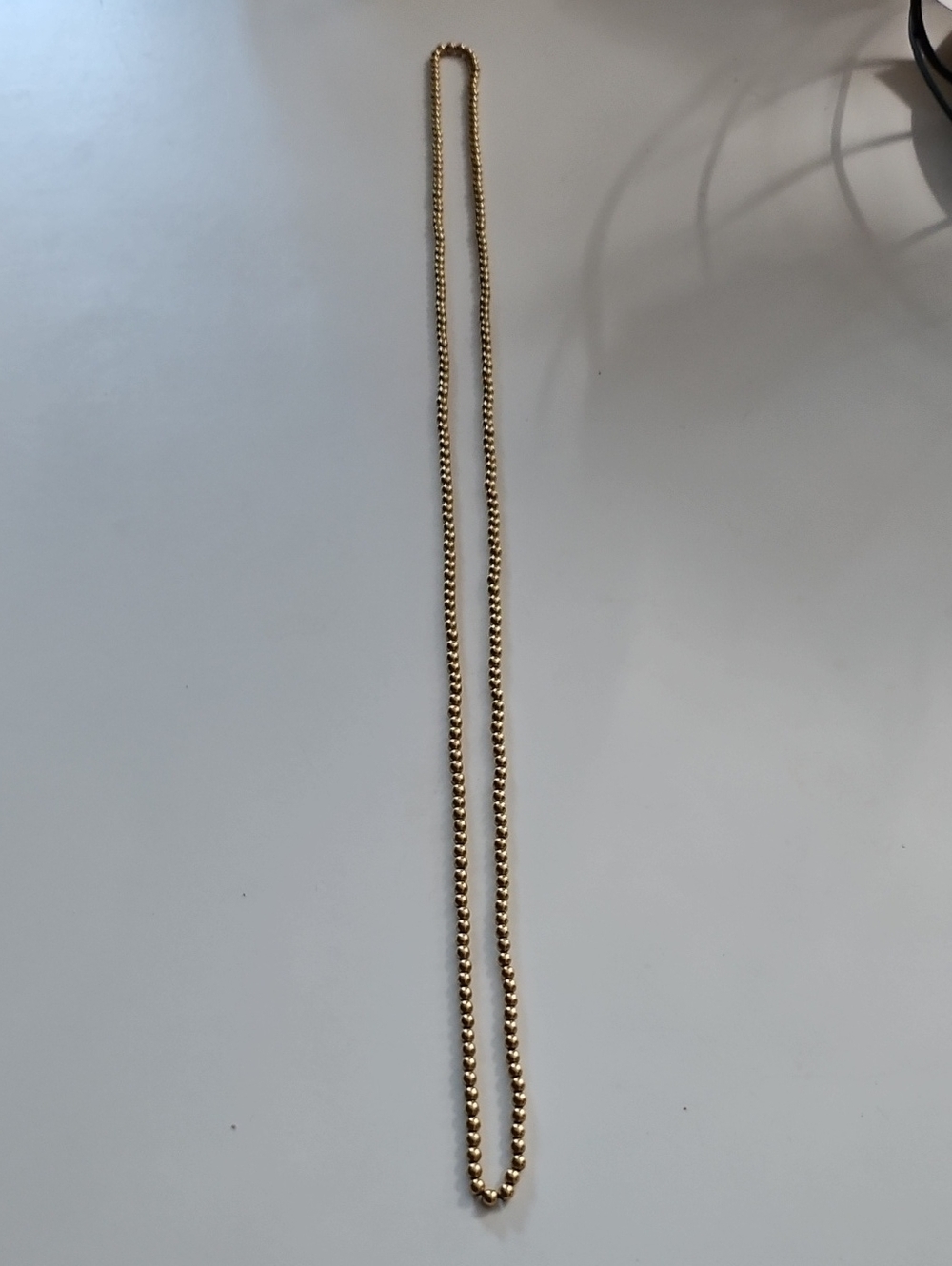Unlisted Gold Bead Chain Necklace